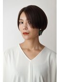 20代３０代大人可愛い小顔ショートカット切りっぱなしレイヤー