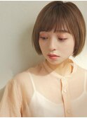 小顔ヘアのミニボブ