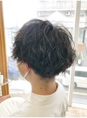 MEN'S HAIR  センターパート　ツイストスパイラル　韓国マッシュ