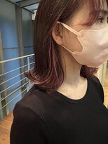 ロンド ストラーダ 心斎橋(Lond strada)&nbsp;韓国前髪顔周りロング×インナーグレージュ[心斎橋/髪質改善]