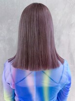 アイティーバイアルバム 下北沢店(IT by ALBUM)&nbsp;ラベンダーミディ_外ハネボブセクションカラー_ba389241