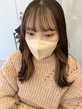 ロンドルーチェ 心斎橋(Lond luce) ダークアッシュ/ミディアムレイヤーカット［髪質改善/縮毛矯正］