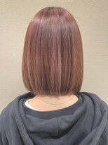 アイフィールアヴェダ 船堀店(i feel AVEDA)&nbsp;【木村】切りっぱなしボブ×ピンクオレンジ