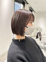 ヨーク(YOKE)&nbsp;YOKE  切りっぱなしボブ大人ボブラベンダーベージュグレージュ