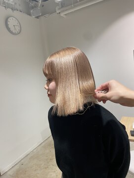 コレット 宇都宮(collet Gigi) 前髪/マチルダボブ/ピンクベージュ/インナーグレージュ/ベージュ