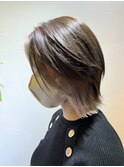 かわいいインナーカラーボブ(20代)