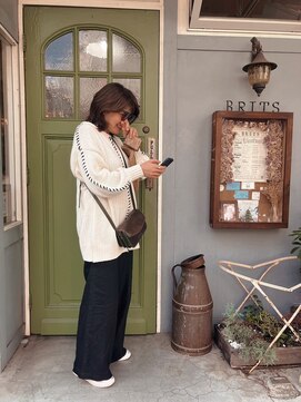 サンヘアーブリッツ(sun hair BRITS) くびれ外ハネスタイル