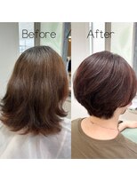 アイナ 浅草美容院(Aina) ショートボブ・明るさそのままリフレッシュカラー