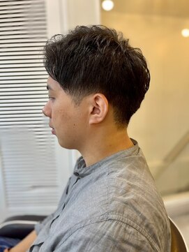 メンズカット バイ ソイクフ(メンズカット by SOY-KUFU) MEN'SHAIRアッシュブラックベリーショートダークアッシュ