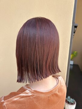 シェル(SHEL) 切りっぱなしピンクボブ