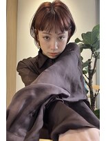 ロンドプロフィール 浦和(Lond profil)&nbsp;前髪カット顔まわりくびれレイヤー外ハネミディボブ