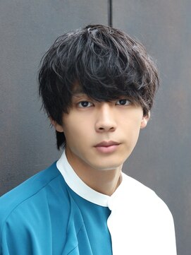 ネイビー(NAVY) 美シルエット シャドウパーマ