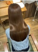 髪質改善カラーミルクティーベージュレイヤーカット