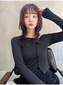 【表参道　roijir】シャギーレイヤー×マロンブラウンカラー