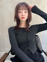 【表参道　roijir】シャギーレイヤー×マロンブラウンカラー