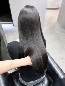 エースヘアー(A.hair) アッシュグレージュ/レイヤーカット/高濃度水素髪質改善