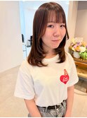 ミディアムレイヤーカット◎
