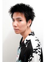 ルックグッドストア タカラヅカ(LOOK GOOD STORE TAKARAZUKA)&nbsp;メンズカットアップバングスパイキーショートブルーブラック1001