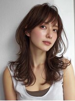 ハーツ(Heart's)&nbsp;ロングヘア×白髪ぼかしカラー３０代４０代５０代６０代