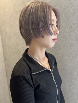 コト 福井大和田店(coto) 福井　大和田　ハンサムショート　ハイトーン　ミルクティー