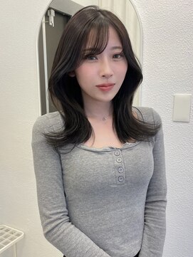 ボタン ハカタ(VOTAN hakata) ミディアムレイヤー/暗めヘア/透明感カラー