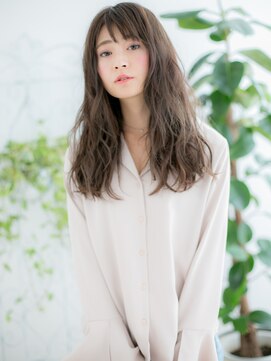 レアワンハナレ センター北美容院(lea/1 HANARE) センター北/髪質改善/スモーキーブラウン×フェミニンロングj