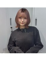 ザシェノンウメダ(THA CHAINON UMEDA) イメチェン/ピンクベージュ/アンブレラカラー/前髪/心斎橋