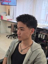 ラピス 名古屋駅前店(Lapis)&nbsp;バズスパイキーショート×テーパーフェード/短髪