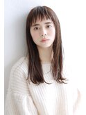 柔らかいぬけ感あるストレートロング【SHE DAIKANYAMA】橘高暁子