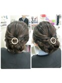 大人ねじりアップヘア☆+゜
