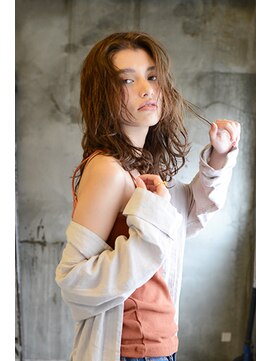 アース 今池店(HAIR&MAKE EARTH) 束感ウェットなロングウェーブ【EARTH今池】