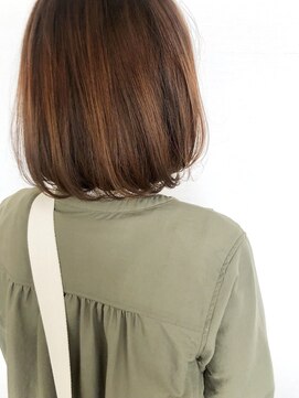 ノイン(noine) オレンジハイライトボブ