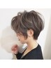 ◎憧れのくびれショート◎　カット+ヘアカラー+収まりアップトリートメント