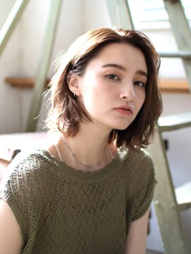 クシュ 所沢東口店(kusyu...) ダブルカラー×ハイライトカラー×メッシュカラー×こなれミディ