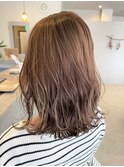 『 ハイトーンベージュ☆　レイヤーミディアムスタイル 』