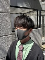 ウェルネス(Wellness)&nbsp;スパイラルパーマ、サイドパート、韓国マッシュ、マッシュ