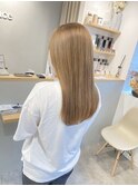 ミルクベージュ/ブリーチ1回/10トーン