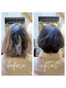 アックスピュア(axe pure) シークレットハイライトがポイント★ショートボブ