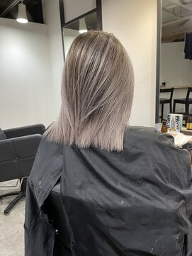 ラフ(LAFF) #バレイヤージュ#グレージュカラー#ボブウルフ#ココアベージュ