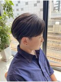 毛流れセンターパート