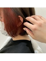 リー 甲子園(Lee) インナーカラー × アカ