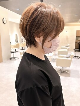 ヴィサージュタイム(VISAGE thyme) 丸みショートボブ/ショート/ハンサムショート/ハイライト