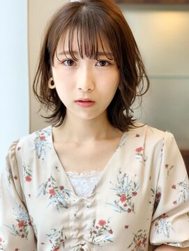 ウィステリアプラスワン 銀座一丁目(WISTERIA PLUS1) 【遠藤】くびれウルフミディアム20代30代40代外ハネミディ韓国