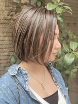 ヨロ 小岩(YOLO) ハイライトカラーミルクティーベージュケアブリーチダブルカラー