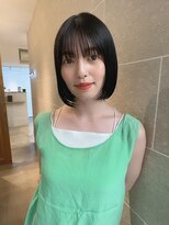 サンドシーン(sand scene)&nbsp;20代30代40代丸みショートボブマッシュ前下がりレイヤー