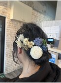 卒業式編み込みアレンジ☆
