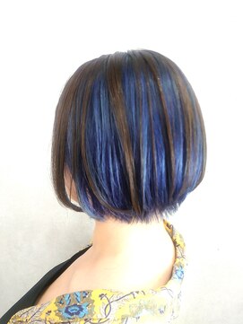 アニュー ヘア アンド ケア(a New hair&care) 20代30代40代ストレートボブハイライト立体感ブリーチ透明感