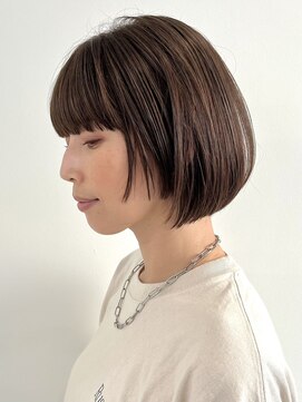 ウル 表参道(HOULe) 艶髪 ボブ 髪質改善  ベージュカラー 酸熱 透明感カラー