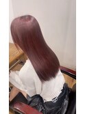上品な艶髪レッドブラウンカラー【97hair】