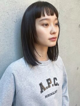 ハンク 表参道(Hank.) 切りっぱなしボブ/エアリーロング/美髪/ピンクブラウン[表参道]